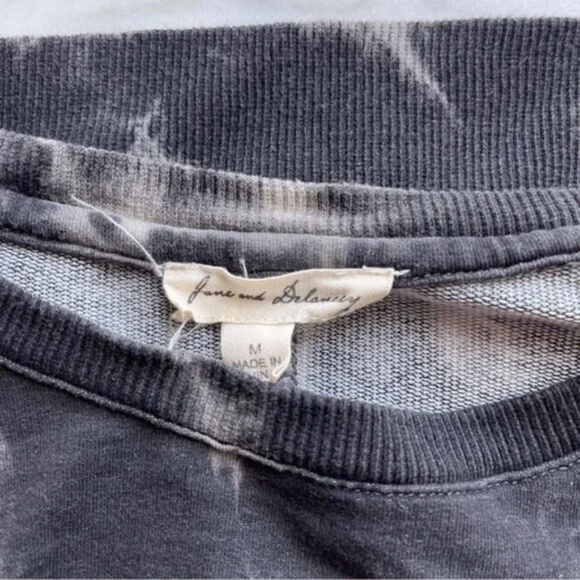 Jane and Delancey Black Tie-Dye Crewneck Sweatshirt - Picture 3 of 7